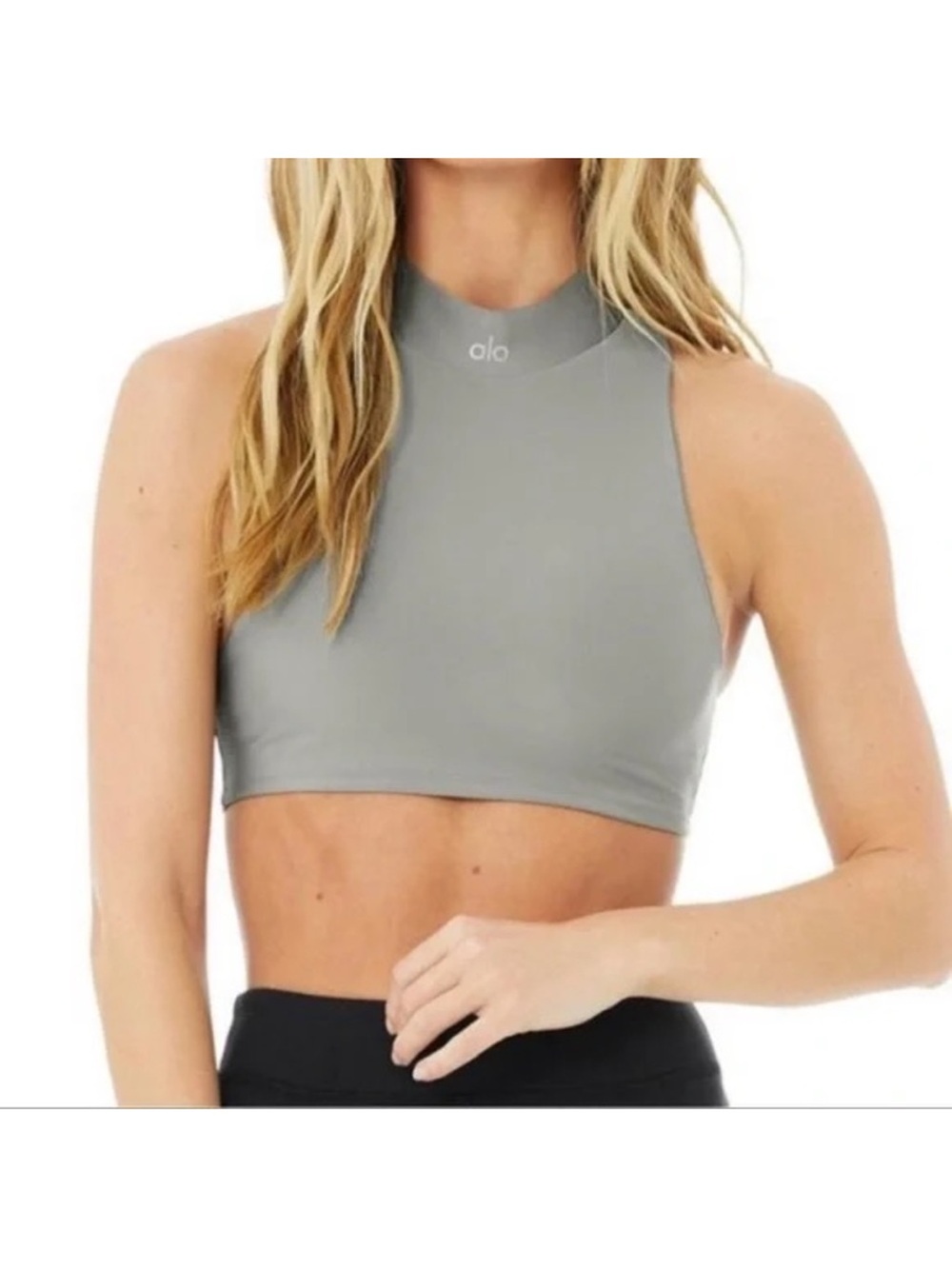 Alo Yoga Airlift Fuse Bra Tank - Sterling - Medium - Picture 2 of 5